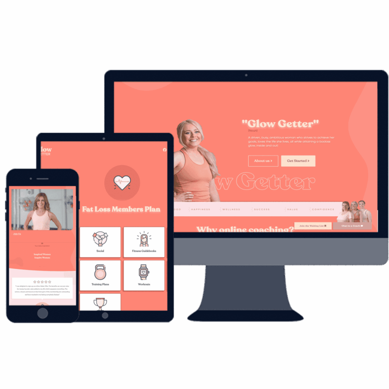 project glow getter web responsive